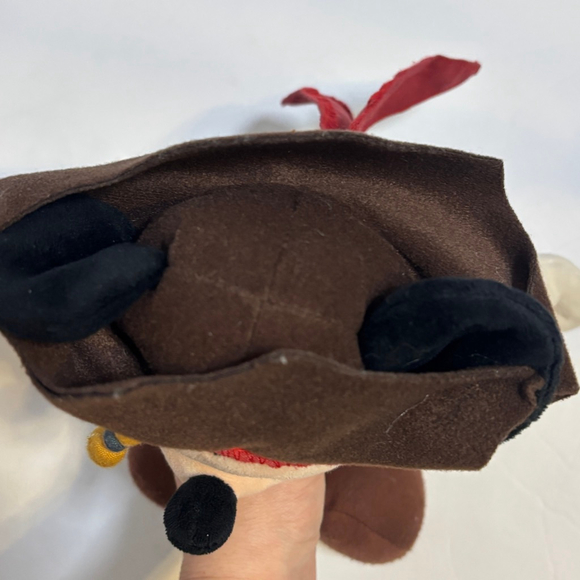 Disney Mickey Mouse Jack Sparrow Plush 14” Pirates of the Caribbean Stuffed - Picture 6 of 9